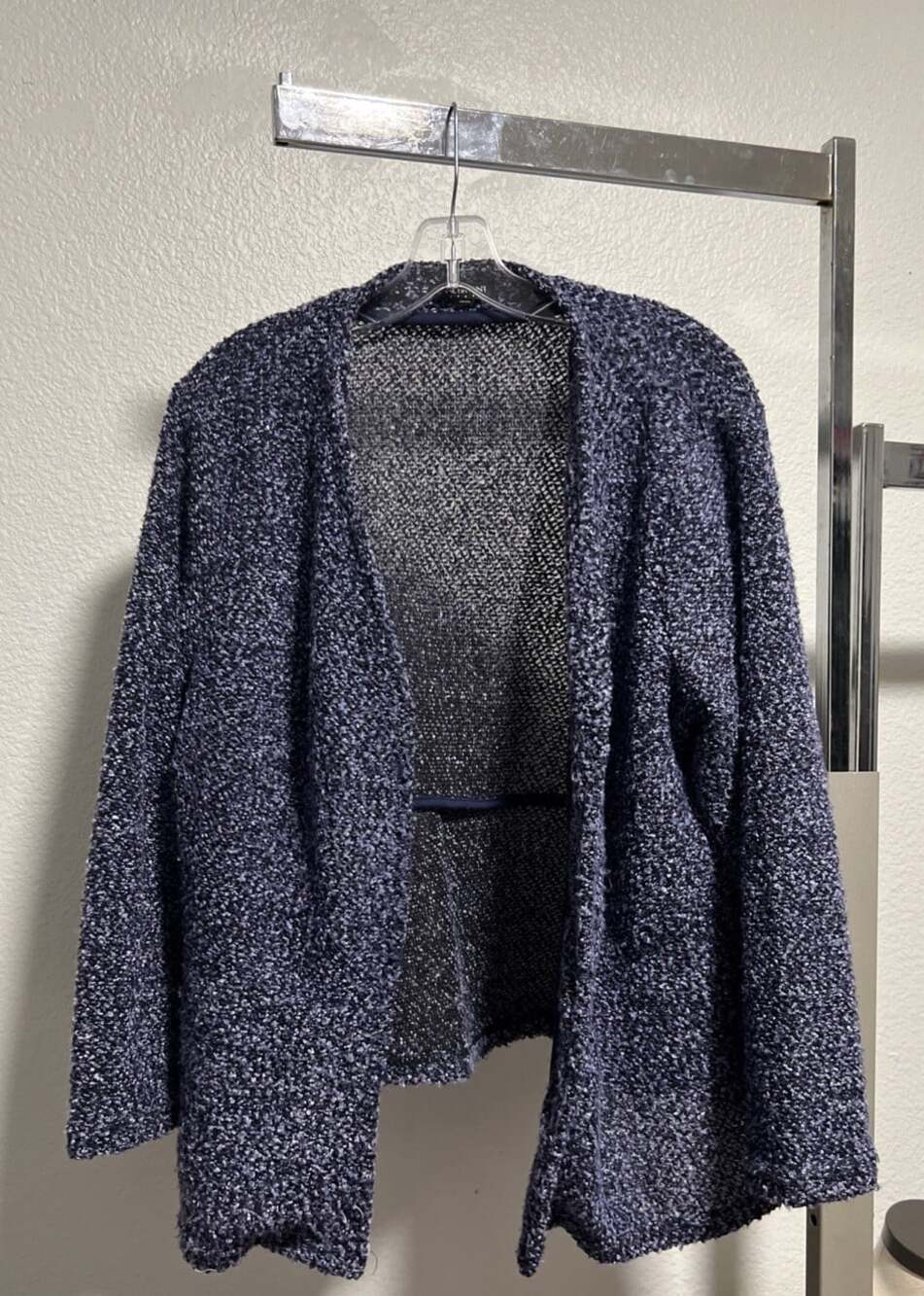 Lane Bryant Blue Jacket Boucle Textured Women's Size 18/20